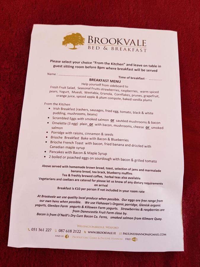 Bed and Breakfast Brookvale Wellingtonbridge Esterno foto